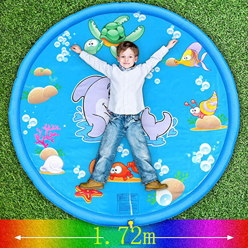 Amazon hot-selling PVC sprinkler mat summer lawn beach water toys manufacturers spot Amazon hot-selling PVC sprinkler mat summer lawn beach water toys manufacturers spot
