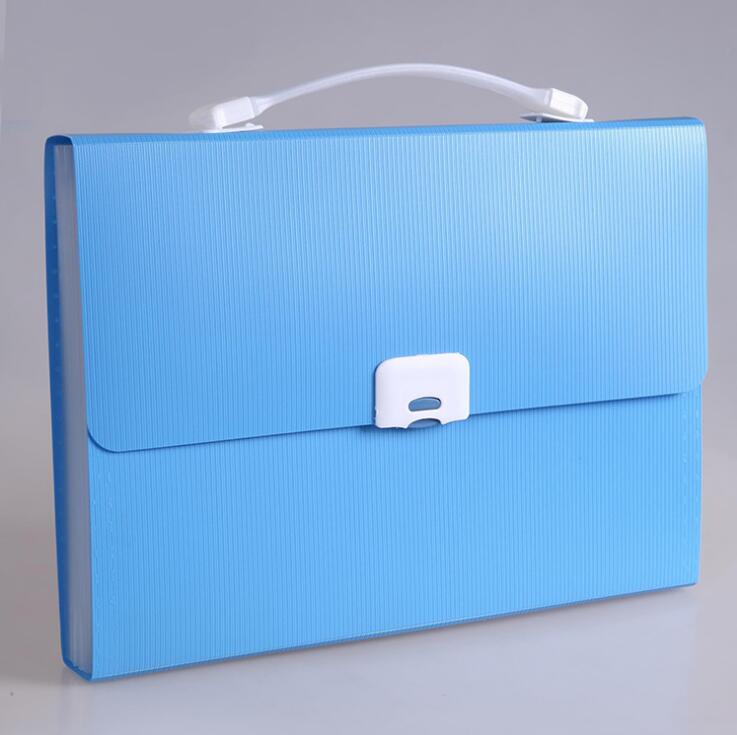 Straight belt portable 13-tier organ bag purse fashion file bag folder