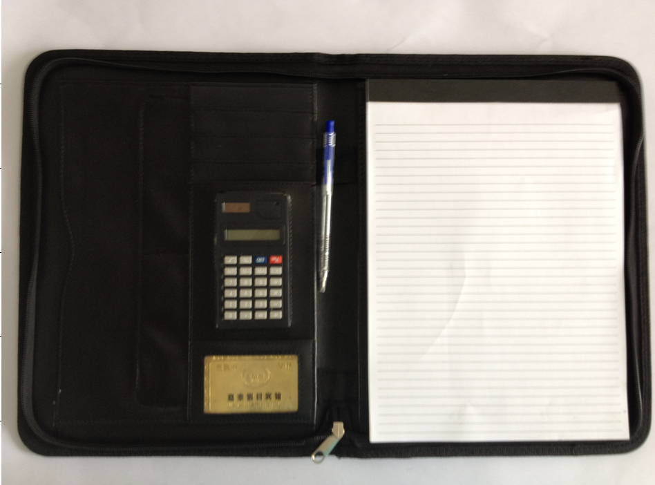 Professional Production Folder Male Package Briefcase Zipper Bag Standard A4 in Stock