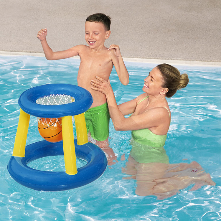 Beach Toys Adult and Children Parent-Child Swimming Pool Water Playing Inflatable Volleyball Basketball Stand Beach Toy