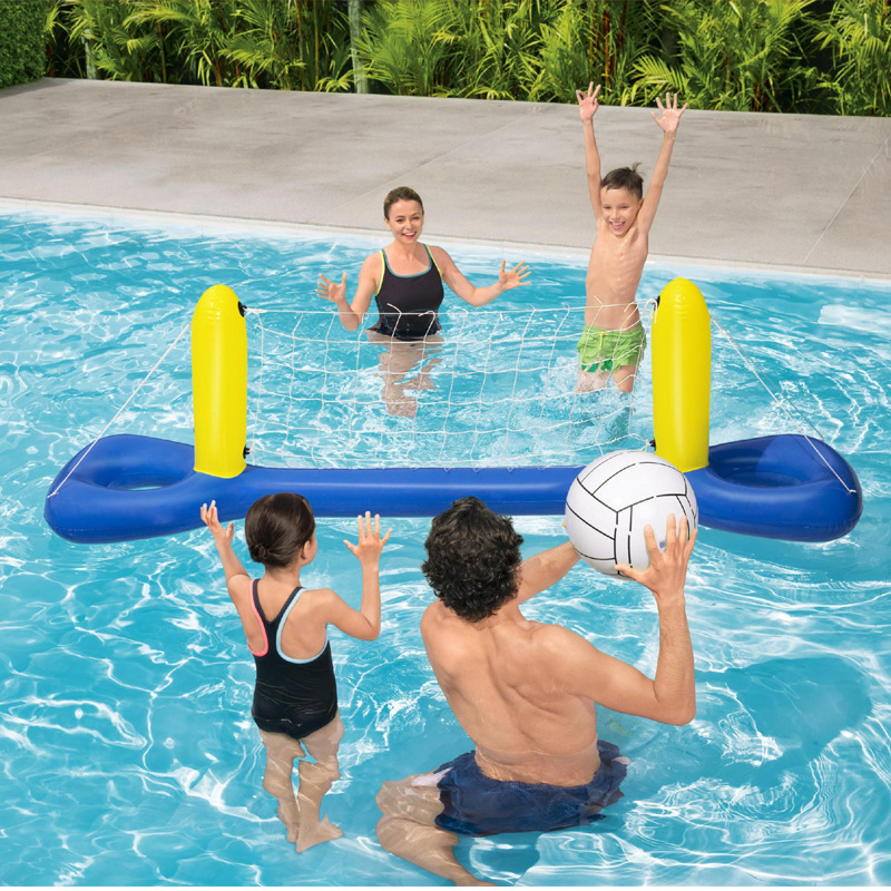 Beach Toys Adult and Children Parent-Child Swimming Pool Water Playing Inflatable Volleyball Basketball Stand Beach Toy