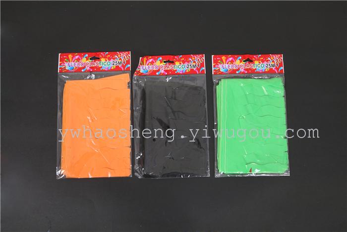 Coloured flags wave flag colorized PE whisker pendant flags streamer PE colorized flags
