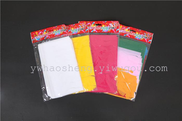 Coloured flags wave flag colorized PE whisker pendant flags streamer PE colorized flags