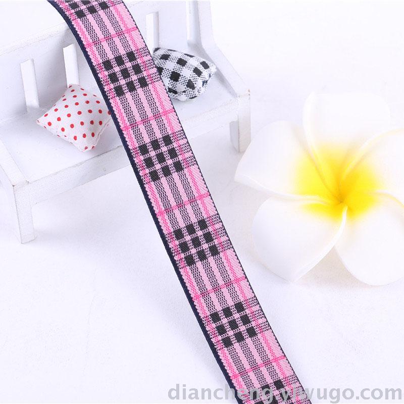 Ethnic style lace polyester ribbon Coloured floral jacquard ribbon Shoes, hats, luggage and clothing accessories 2.5cm