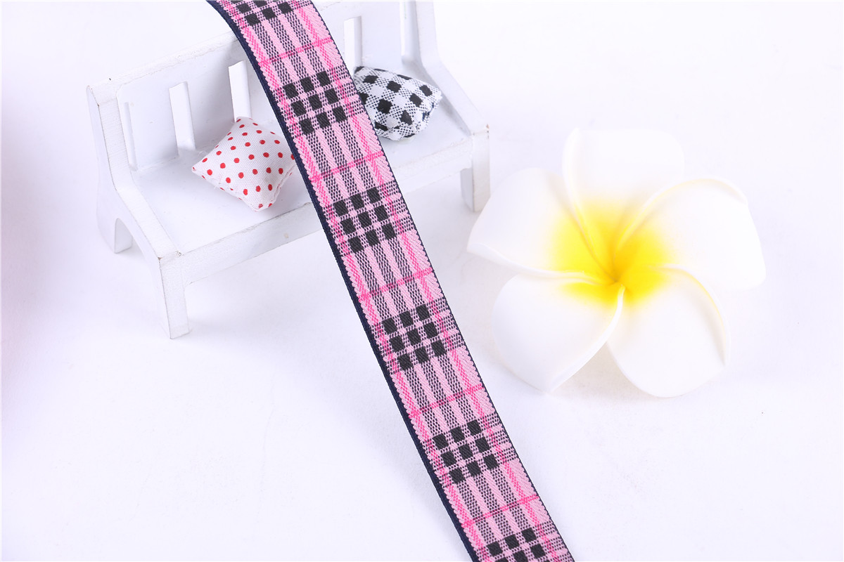 Ethnic style lace polyester ribbon Coloured floral jacquard ribbon Shoes, hats, luggage and clothing accessories 2.5cm