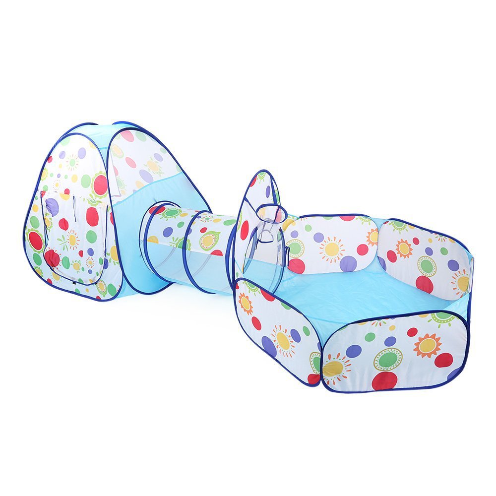 Children's Tent Three-Piece Set 3 Shooting Ball Pool Crawl Tunnel Tent House Game House 0-3 Years Old Baby Toys Children's Tent Three-Piece Set 3 Shooting Ball Pool Crawl Tunnel Tent House Game House 0-3 Years Old Baby Toys