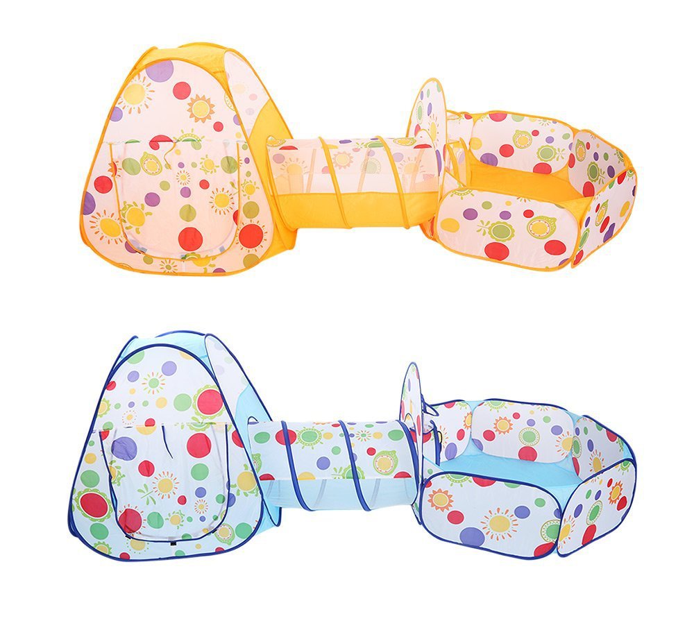 Children's Tent Three-Piece Set 3 Shooting Ball Pool Crawl Tunnel Tent House Game House 0-3 Years Old Baby Toys Children's Tent Three-Piece Set 3 Shooting Ball Pool Crawl Tunnel Tent House Game House 0-3 Years Old Baby Toys