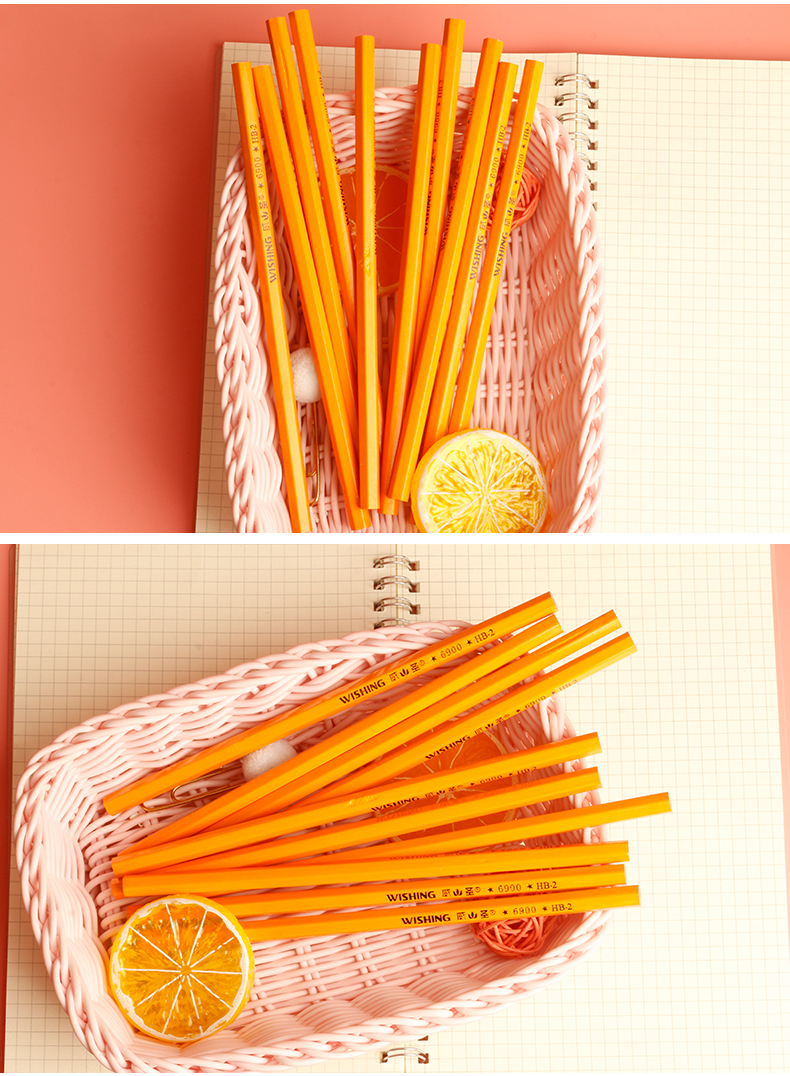 6900-1 Creative Cartoon Children's Pencil Primary School Student Double Cut Pencil Student Pupil Prize Gift