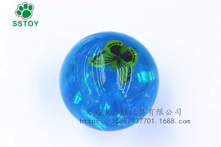 New style with rope butterfly crystal ball children fitness ball illusory color luminescent ball toys gifts