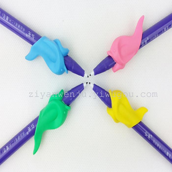 High Quality Dolphin Appearance Pencil Grip Silicone Soft Material Pencil Pen Sleeve Posture Correction Pencil Grip Wholesale Group Purchase High Quality Dolphin Appearance Pencil Grip Silicone Soft Material Pencil Pen Sleeve Posture Correction Pencil Grip Wholesale Group Purchase