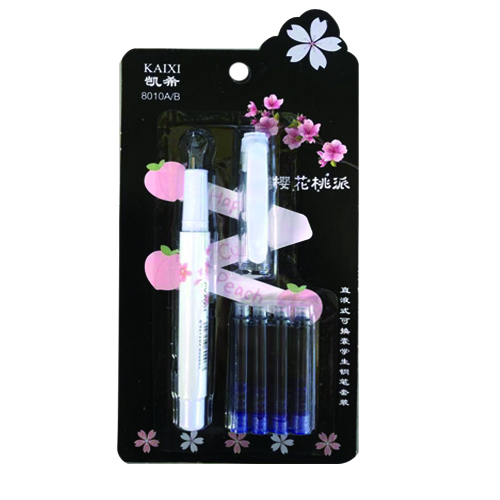 Cheap Ink Sac Student Pens Fashion 1 Pens 4 Ink Sac Cards Pen Kit