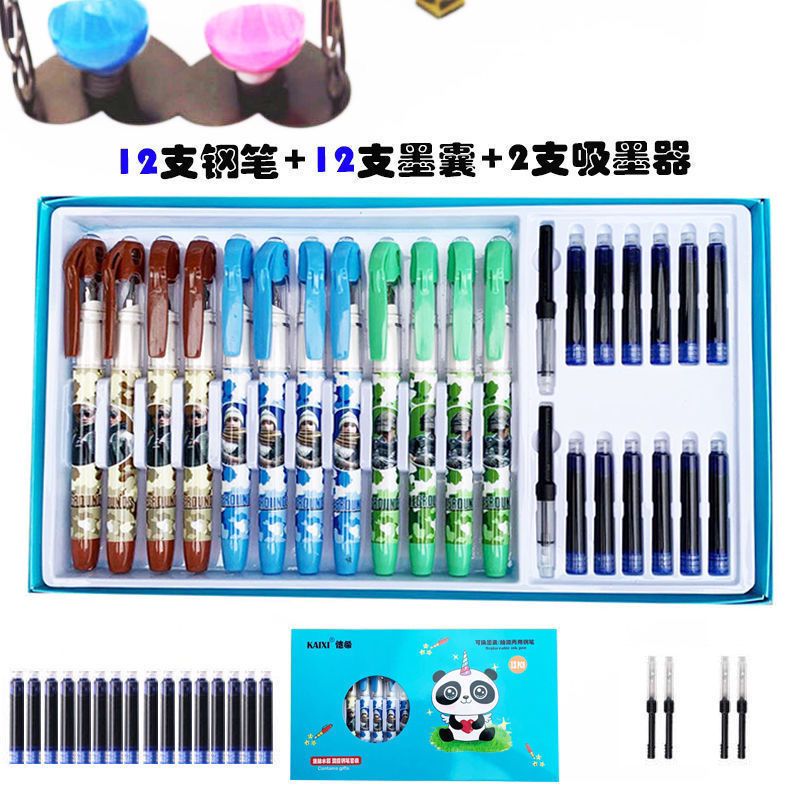 12 Boxed Ink Sac Pens Net Red Pens for Students Writing and Calligraphy Practice Universal Ink Sac 3.4 Caliber 12 Boxed Ink Sac Pens Net Red Pens for Students Writing and Calligraphy Practice Universal Ink Sac 3.4 Caliber
