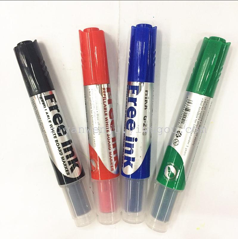 Replaceable Core Whiteboard Marker with Whiteboard Marker Ink and Ink Sac Liner