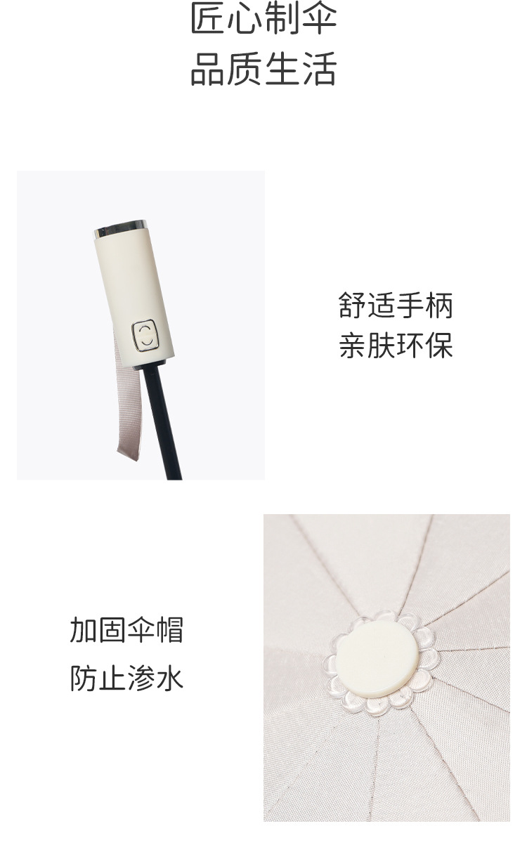 New Automatic Folding Umbrella Men Large Size Double Women's Dual-Use Sun-Proof UV Protection Advertising Umbrella