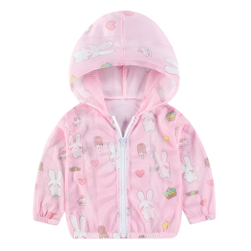 Summer Boys Sun-Protective Clothing Lightweight Breathable Baby Girl Outdoor UV-Proof Coat Children&#039;s Sun Protection Clothing