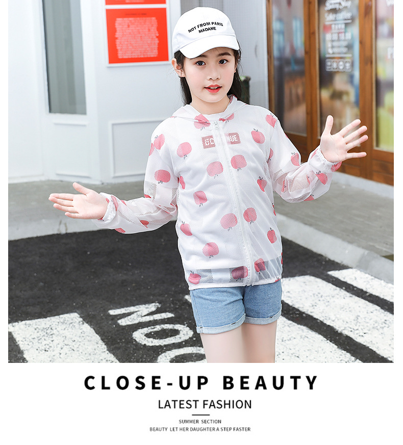Summer Boys Sun-Protective Clothing Lightweight Breathable Baby Girl Outdoor UV-Proof Coat Children's Sun Protection Clothing