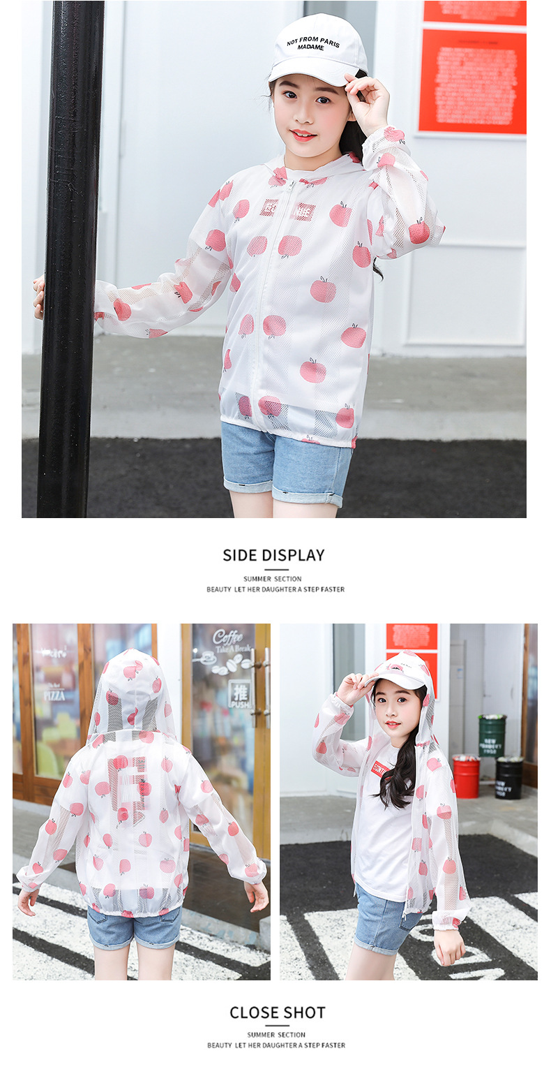 Summer Boys Sun-Protective Clothing Lightweight Breathable Baby Girl Outdoor UV-Proof Coat Children's Sun Protection Clothing