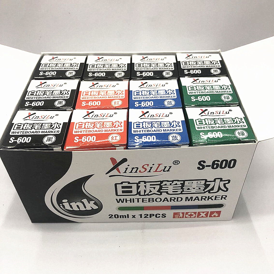 White board pen ink replenishment pen water white board pen liquid replenishment ink easy to wipe ink s-600 White board pen ink replenishment pen water white board pen liquid replenishment ink easy to wipe ink s-600