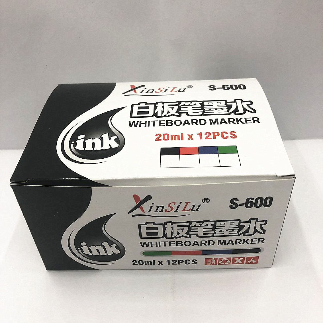 White board pen ink replenishment pen water white board pen liquid replenishment ink easy to wipe ink s-600 White board pen ink replenishment pen water white board pen liquid replenishment ink easy to wipe ink s-600