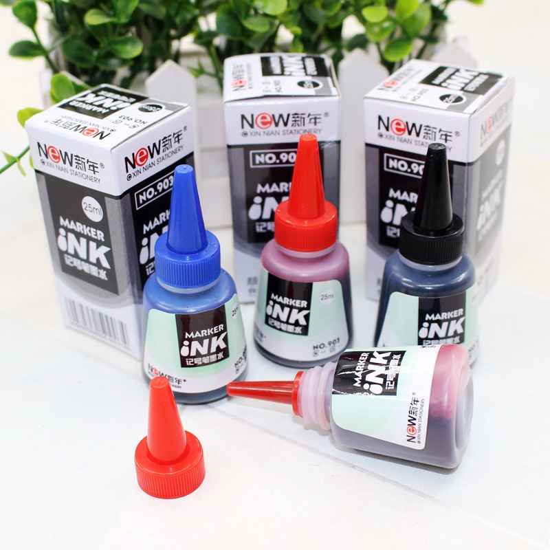 During the 903 25 ml marker ink oily red/blue/black marker refill liquid ink During the 903 25 ml marker ink oily red/blue/black marker refill liquid ink