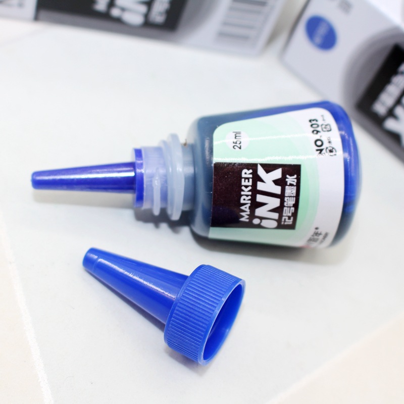 During the 903 25 ml marker ink oily red/blue/black marker refill liquid ink During the 903 25 ml marker ink oily red/blue/black marker refill liquid ink