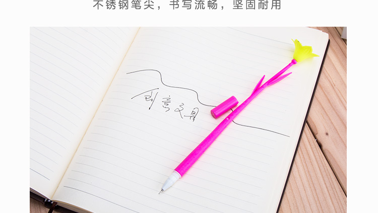 Korean Office Supplies Creative Gel Pen Cute Flower Pen Fresh Flower Black Gel Ink Pen Wholesale for Students Korean Office Supplies Creative Gel Pen Cute Flower Pen Fresh Flower Black Gel Ink Pen Wholesale for Students
