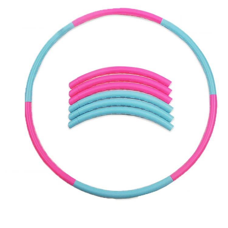 Cross border children&#039;s kindergarten Hula Hoop For primary and middle school students detachable plastic massage fitness hoop soft hula hoop wholesale