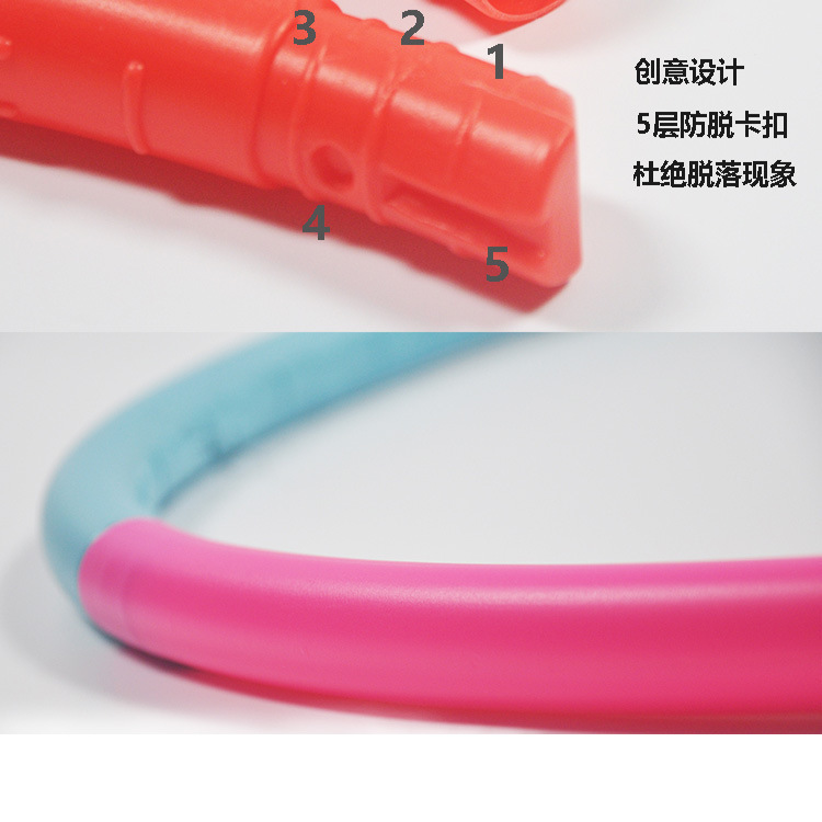 Cross border children's kindergarten Hula Hoop For primary and middle school students detachable plastic massage fitness hoop soft hula hoop wholesale