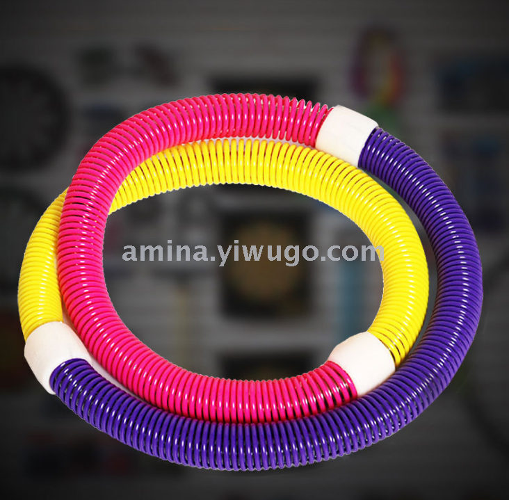 Multi-functional spring hula hoop thin waist plastic hula hoop adult fitness equipment children's soft hula hoop
