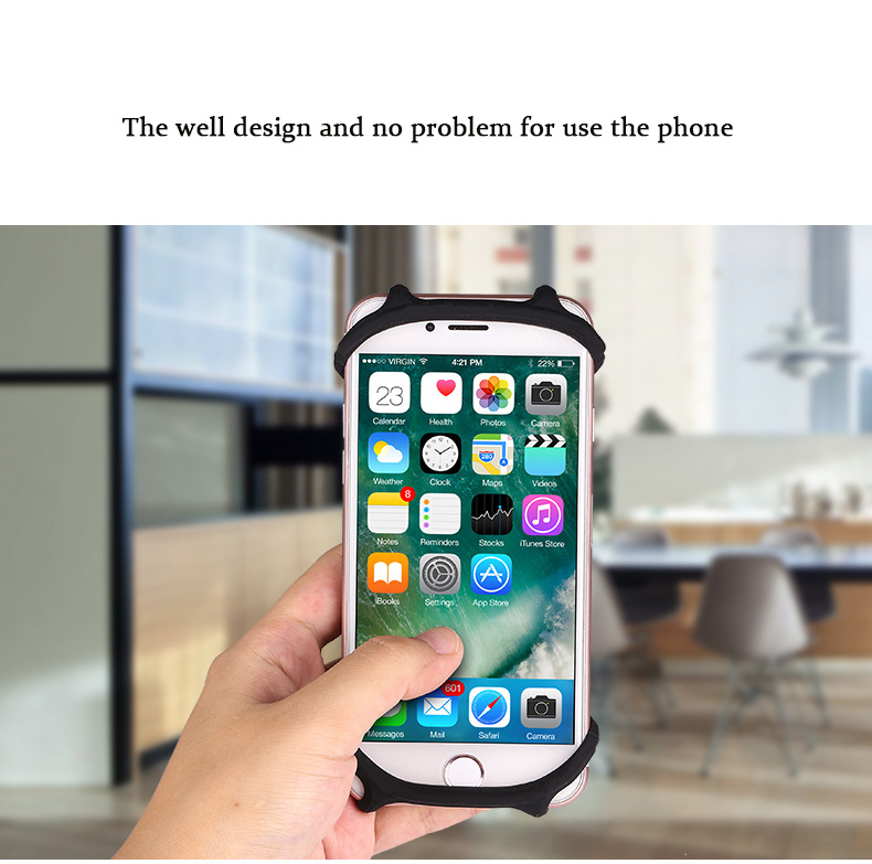 Amazon mobile phone stand bicycle shock-proof silicone outdoor mountain bike mobile phone navigation stand Amazon mobile phone stand bicycle shock-proof silicone outdoor mountain bike mobile phone navigation stand