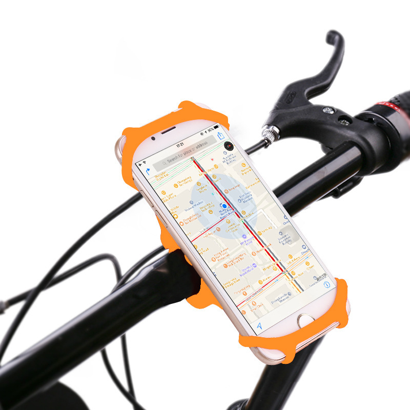 Amazon mobile phone stand bicycle shock-proof silicone outdoor mountain bike mobile phone navigation stand