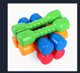 Ruiyuan Kindergarten Hula Hoop Color Gymnastics Ring Children's Throw the Circle Plastic Assembled Game Small Hula Hoop Toy