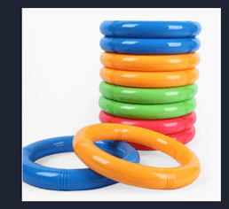 Ruiyuan Kindergarten Hula Hoop Color Gymnastics Ring Children's Throw the Circle Plastic Assembled Game Small Hula Hoop Toy