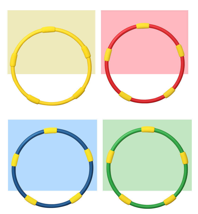 Children's Hula Hoop Sponge Hula hoop Elementary school beginners boys and girls dance morning exercise hoop