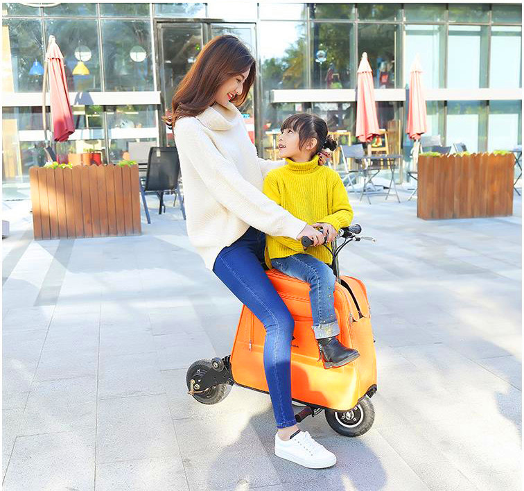 Electric bicycle adult mini folding luggage bag electric car men's and women's mini - step battery car Electric bicycle adult mini folding luggage bag electric car men's and women's mini - step battery car