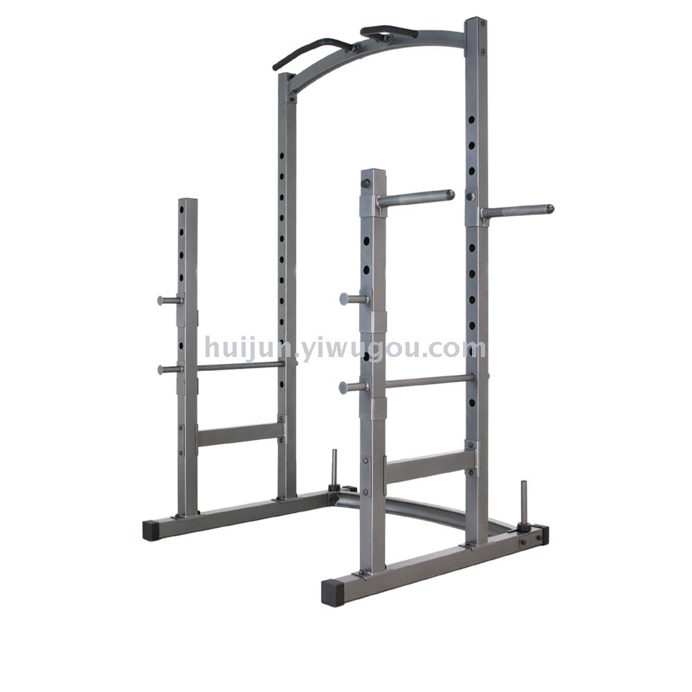 Hj-b9937 commercial gymnasium deep squat rack push-frame box type deep squat barbell training rack.