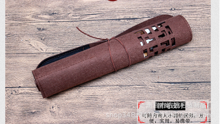 Writing Brush Buggy Bag Felt Antique Hollow-out Writing Brush Pen Curtain Calligraphy Supplies Calligraphy Materials 7 Pencil Case Writing Brush Buggy Bag Felt Antique Hollow-out Writing Brush Pen Curtain Calligraphy Supplies Calligraphy Materials 7 Pencil Case