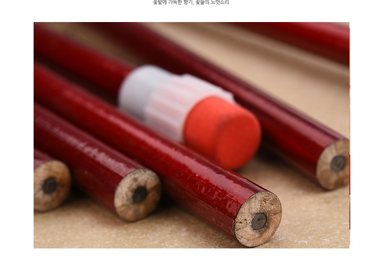 Shunfu New High-End Children Student Writing Pure Red round Brush Pot Big Leather Tip HB Pencil Wholesale Factory Direct Sales Shunfu New High-End Children Student Writing Pure Red round Brush Pot Big Leather Tip HB Pencil Wholesale Factory Direct Sales