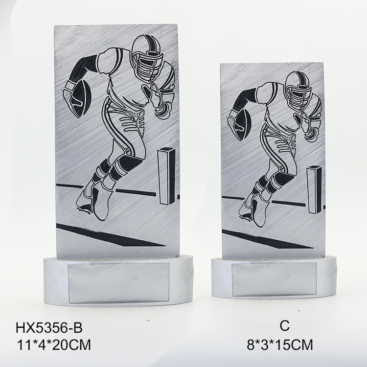 New resin rugby cup, person trophy, metal medal, custom factory direct selling crafts 5356