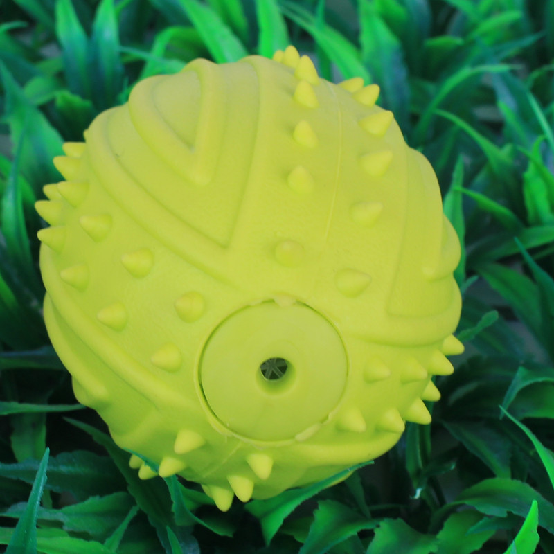 Pet TPR Rubber Toy Sounding Rugby Belt Whistle Molar Gnawing Dog Toy Teddy/Golden Retriever Toy