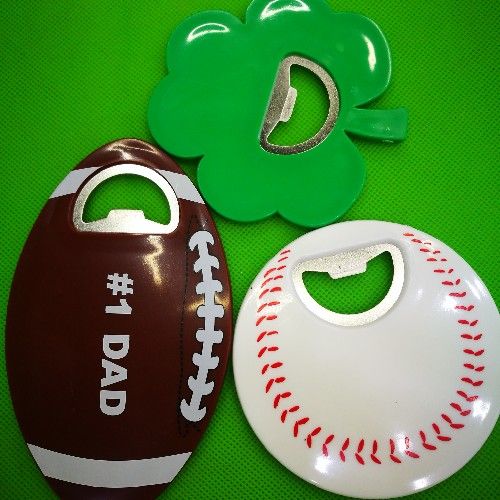 We Have a Variety of Bottle Opener Styles, Rugby-Shaped, Large round, Leaf-Shaped.