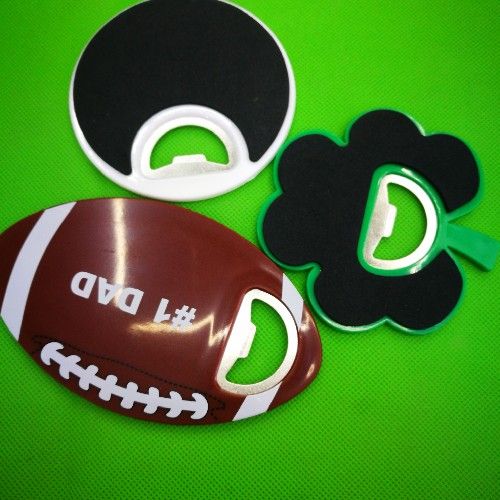 We Have a Variety of Bottle Opener Styles, Rugby-Shaped, Large round, Leaf-Shaped.
