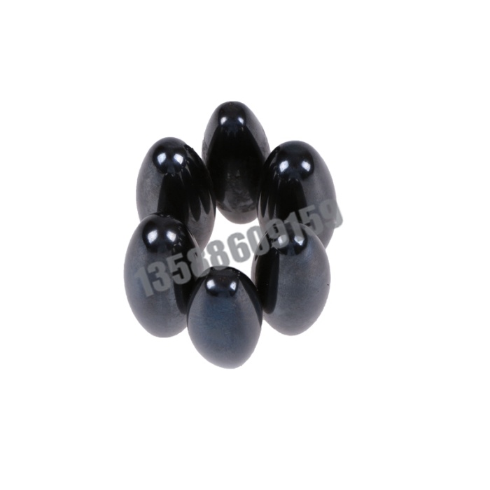 Rugby Oval Black Polished toy magnet magnet rattlesnake sound