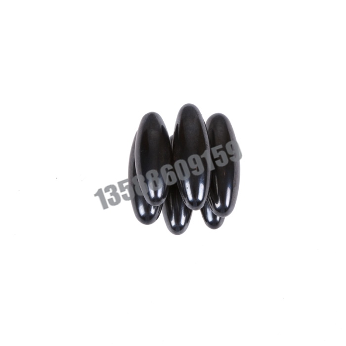 Rugby Oval Black Polished toy magnet magnet rattlesnake sound