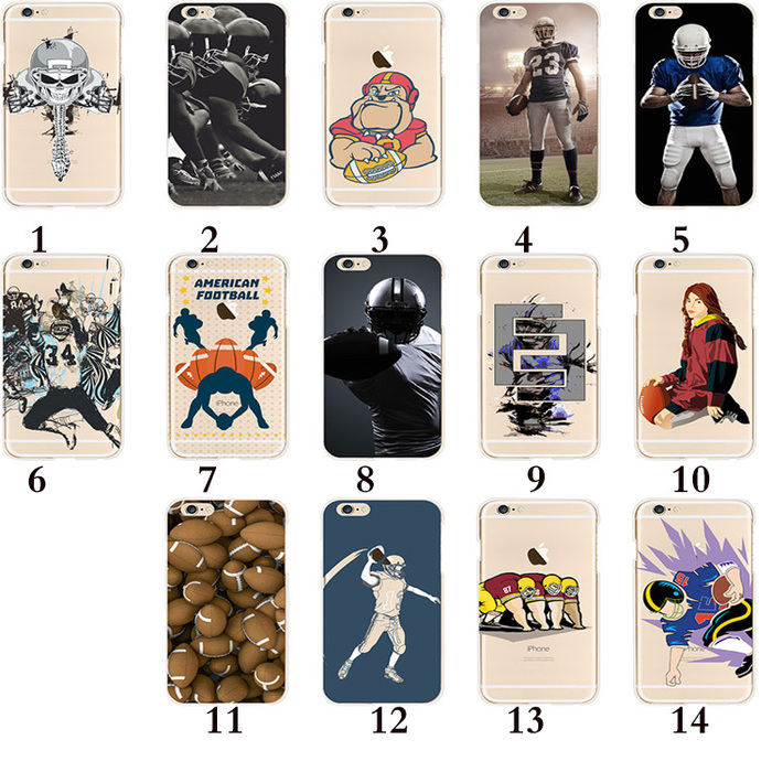 IPhone6 mobile phone shell creative apple 6/6s Rugby transparent protective cover