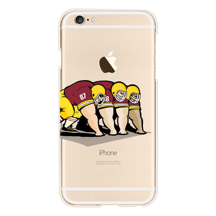 IPhone6 mobile phone shell creative apple 6/6s Rugby transparent protective cover