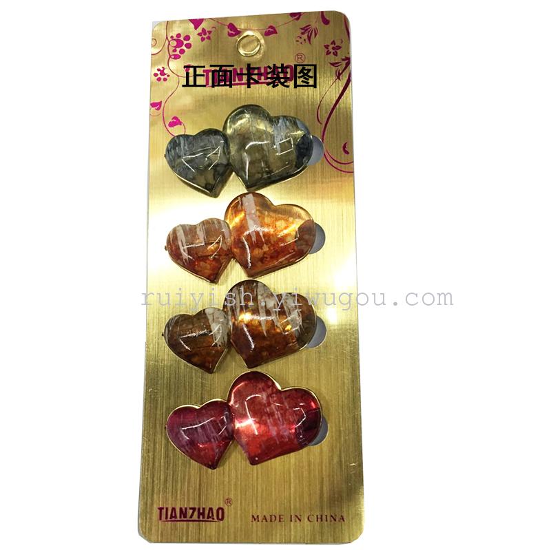 Popular Plastic Love Heart-Shaped Scarf Buckle Safety Pin Plastic Brooch Variety Muslim Kerchief Pin Scarf Buckle