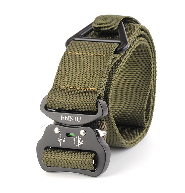 Aviation Aluminium Buckle 4.3 Bead Rescue Drop Safety Nylon Waistband Men's Outdoor Tactics Military Training Belt