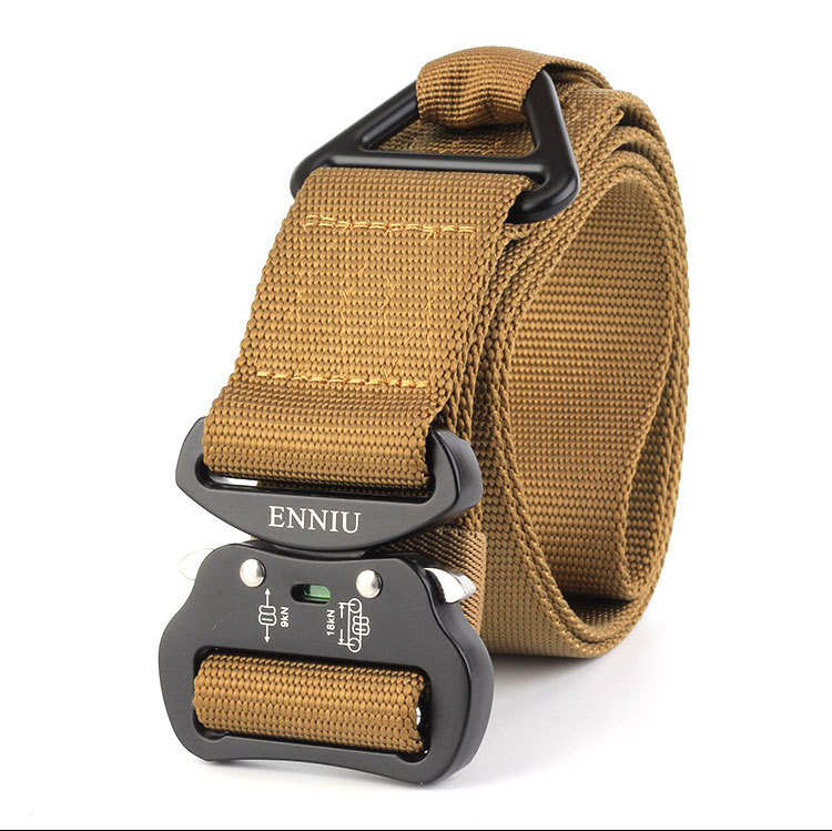 Aviation Aluminium Buckle 4.3 Bead Rescue Drop Safety Nylon Waistband Men's Outdoor Tactics Military Training Belt