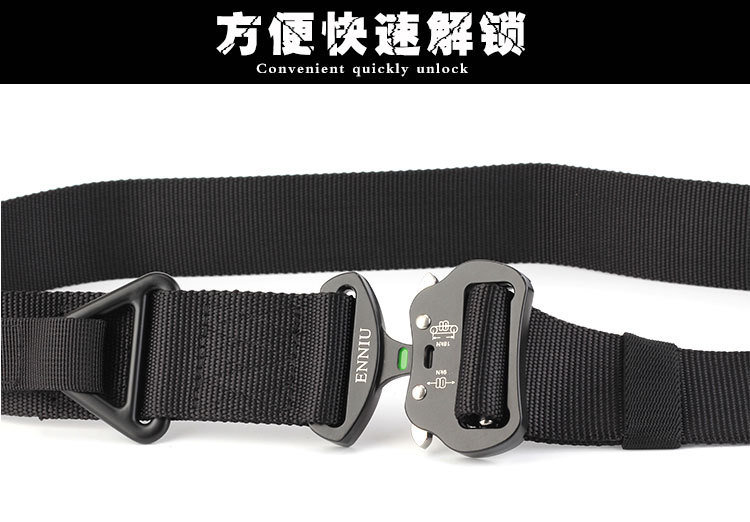 Aviation Aluminium Buckle 4.3 Bead Rescue Drop Safety Nylon Waistband Men's Outdoor Tactics Military Training Belt